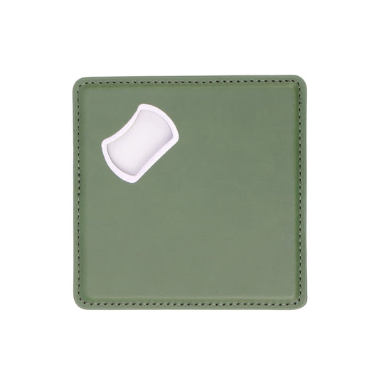 bottle opener coaster, sage engravable Laserette, magnetic