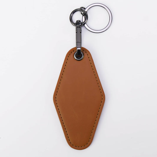 leatherette keychain, wholesale, rawhide