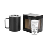 insulated coffee mug - camper mug in black