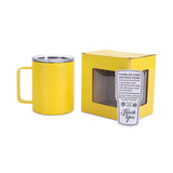 12oz camper mug yellow - insulated mug
