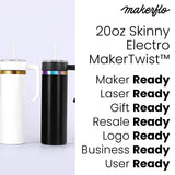 bulk 20oz skinny electoplated tumblers with handle for bulk production 