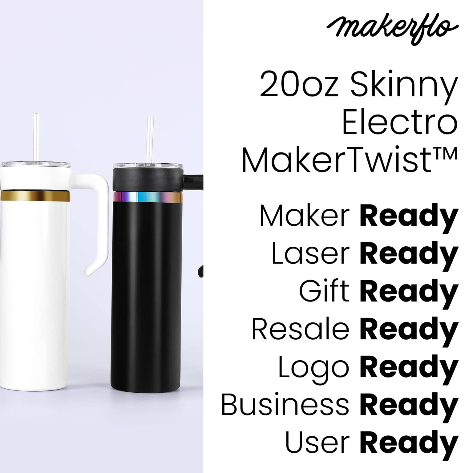 bulk 20oz skinny electoplated tumblers with handle for bulk production 