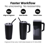 20oz tumbler with handle workflow