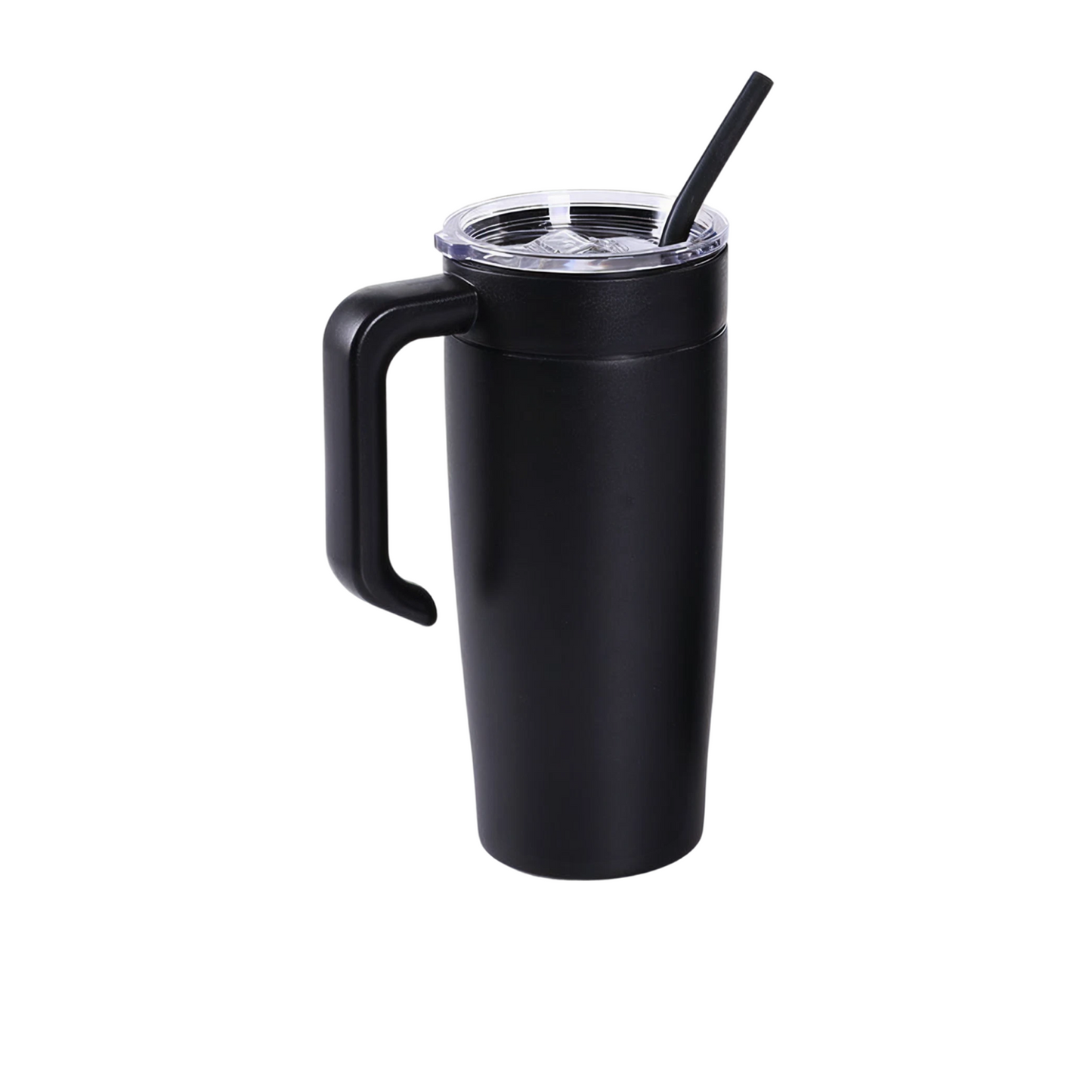 20oz tumbler with handle, black
