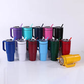 Insulated 30oz Tumbler with Handle in 13 powder coated tumblers