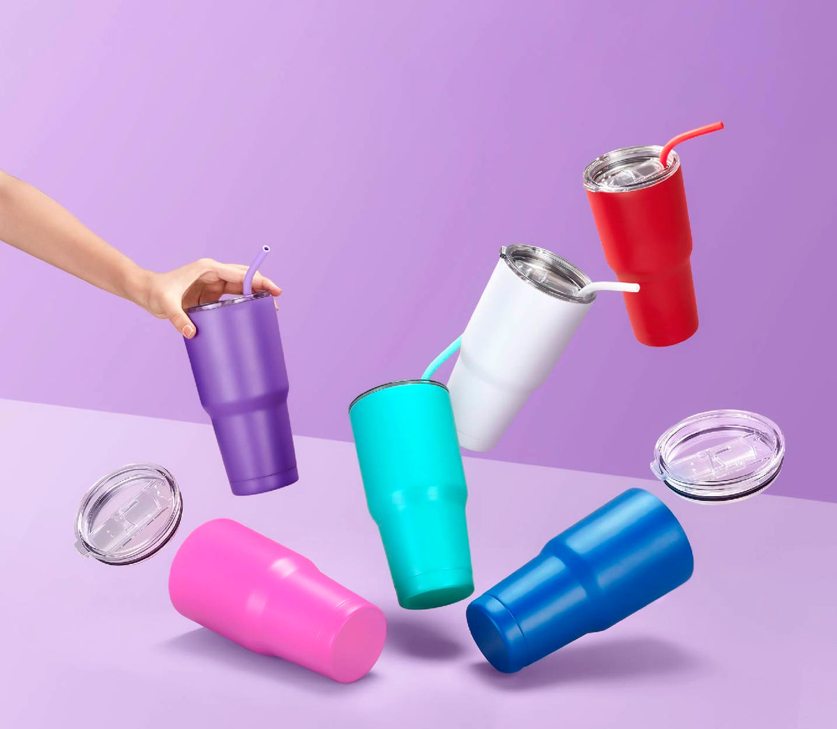 30oz Powder Coated Tumblers