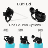water bottle sport handle and chug spout lid