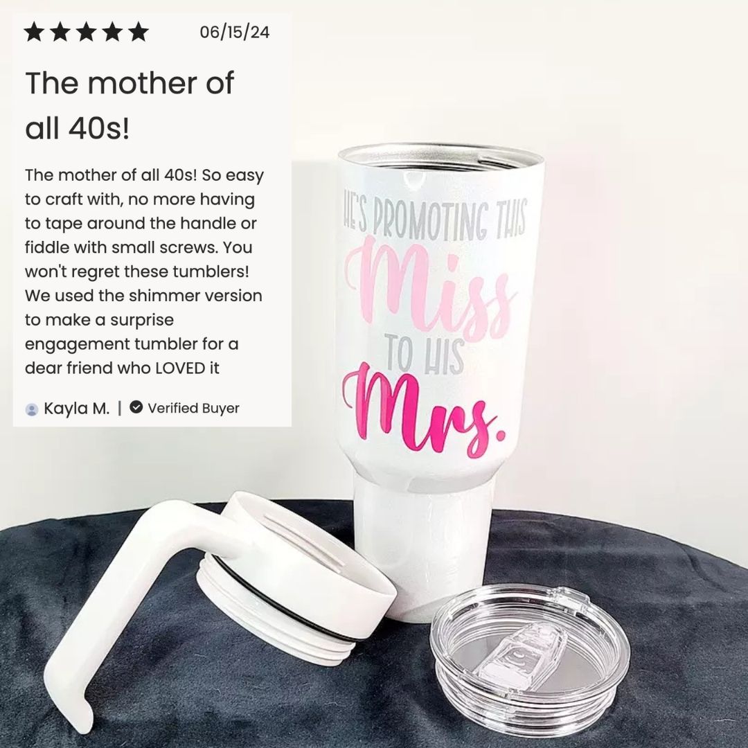 40oz Shimmer Sublimation Tumbler
