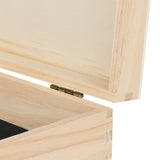 wood cigar box with hinged lid