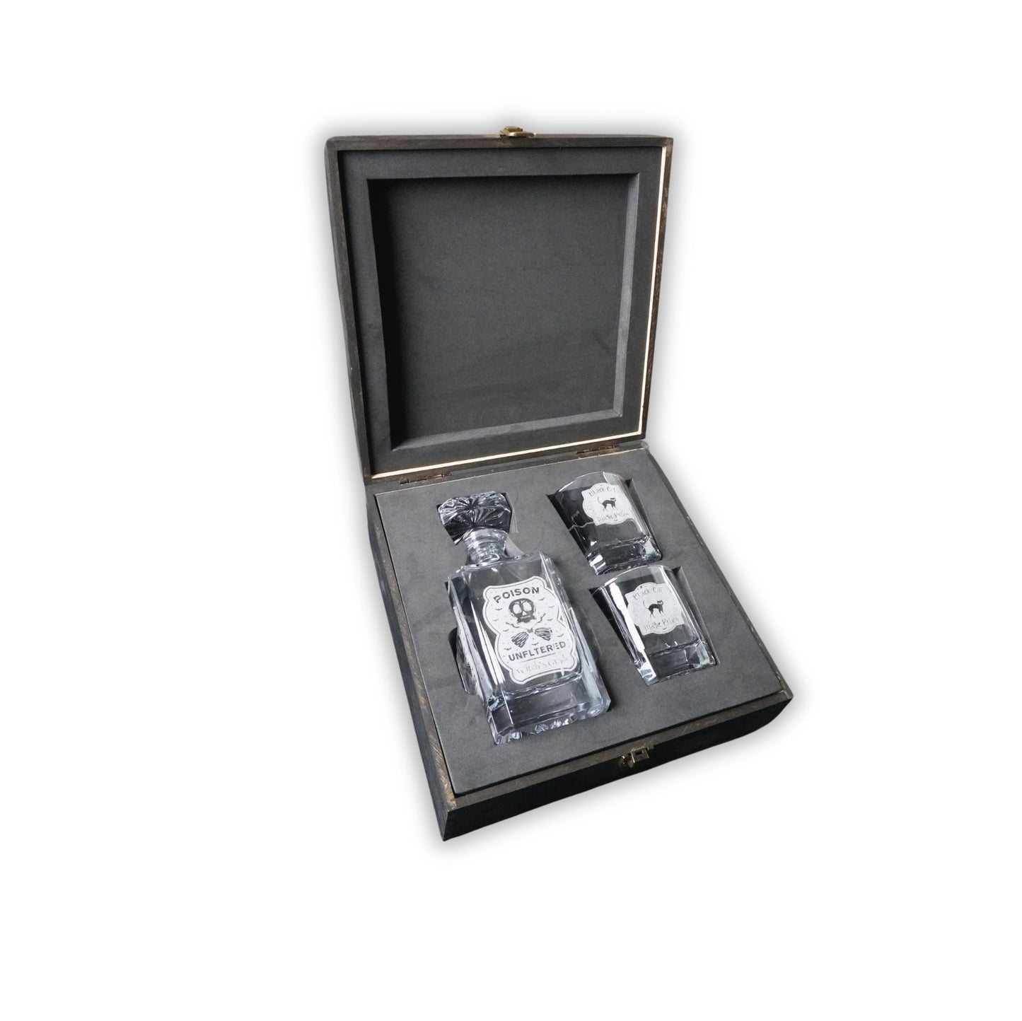 2 Glass Decanter Set