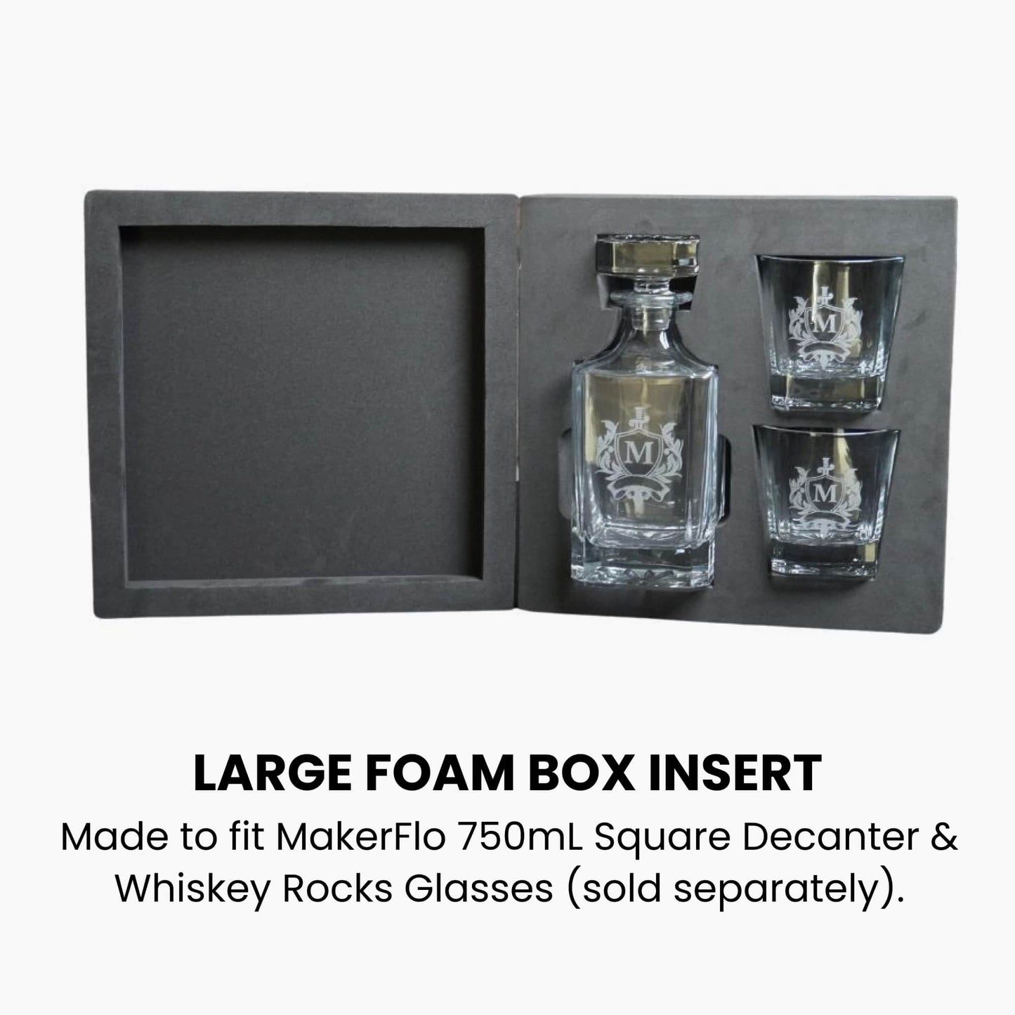 Decanter Box Foam Set Large
