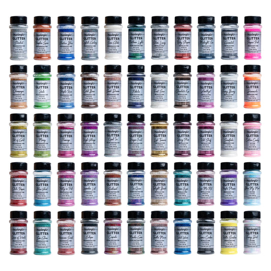 glitter variety set, 55 fine glitters