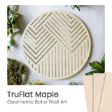 laser cut wood wall art made with truflat maple