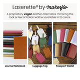 laserette by MakerFlo, engravable leatherette in 12 colors