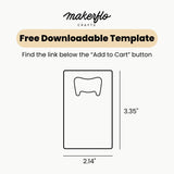 sublimation bottle opener dimensions and design template