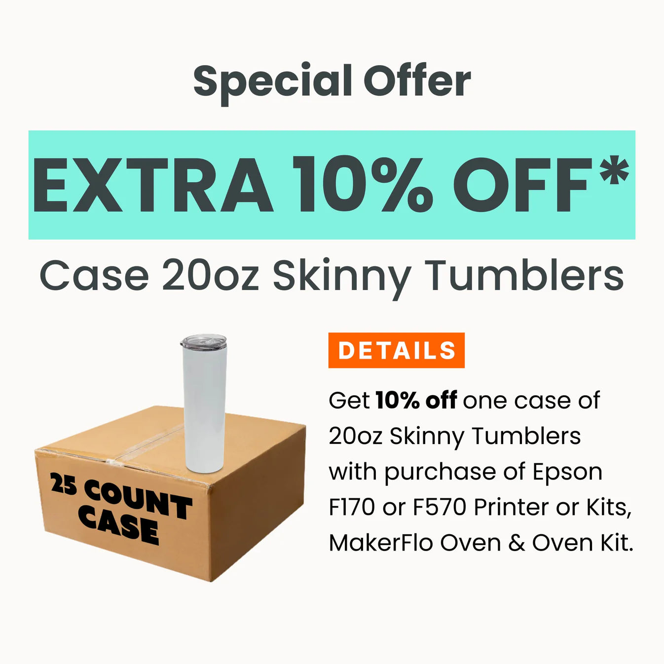 Epson printer tumbler offer