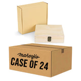 wood cigar box, natural, bulk, case of 24