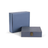 wood cigar box, grey, with gift box