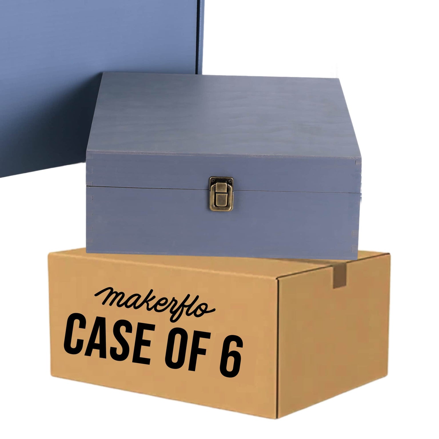 bulk storage box, grey, case of 6