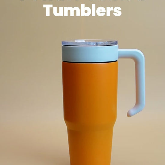 leakproof powder coated 30oz tumbler