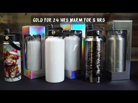 sublimation water bottle collection, makerflo crafts
