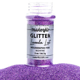 purple glitter, bottle of fine glitter, lavender lust