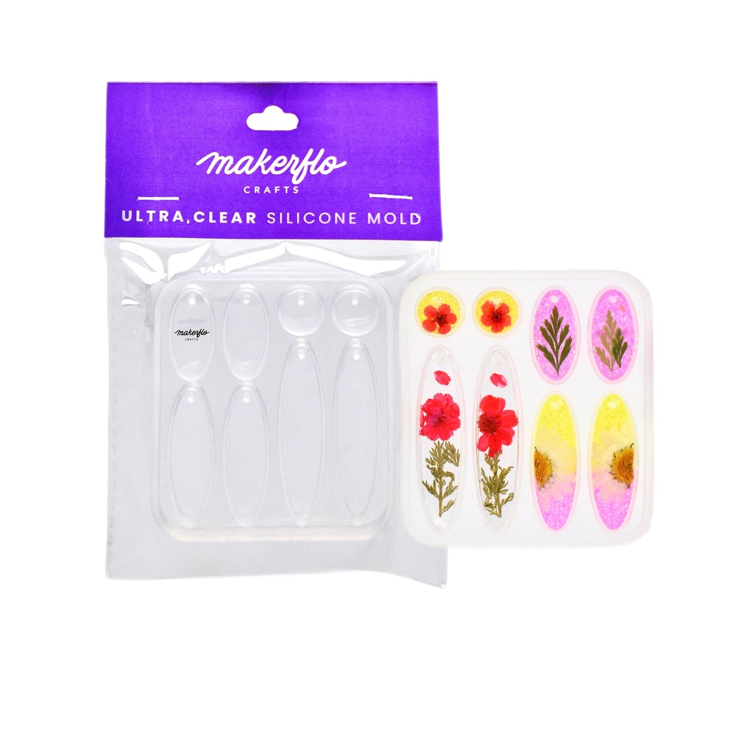 jewelry resin tray, oval, drop earrings