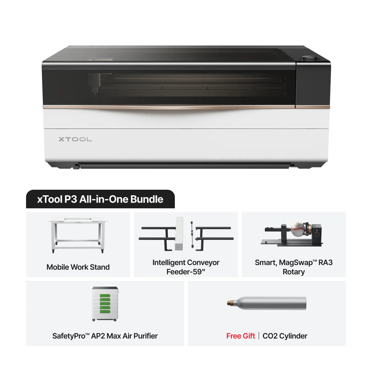 xTool P3 80W CO2 Laser Cutter & Engraver