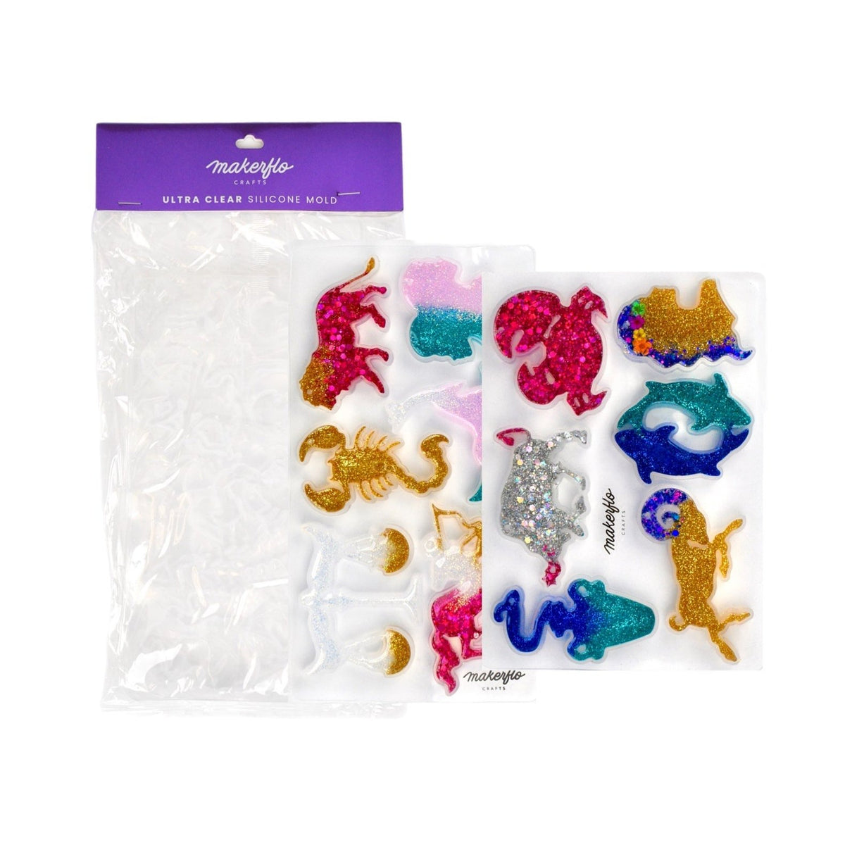 resin keychain molds, zodiac & astrology